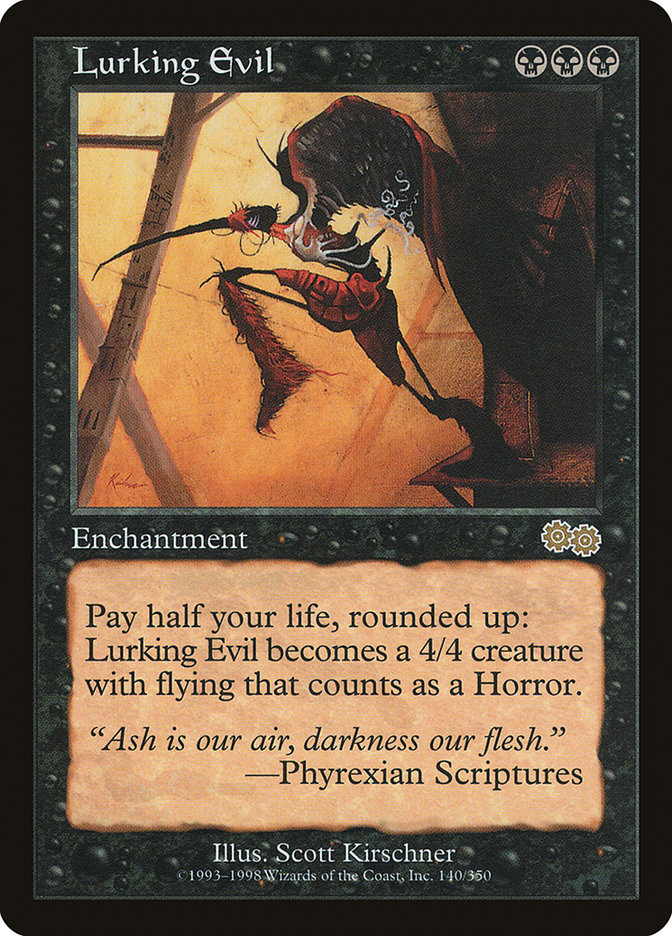 Lurking Evil [Urza's Saga] | Card Citadel