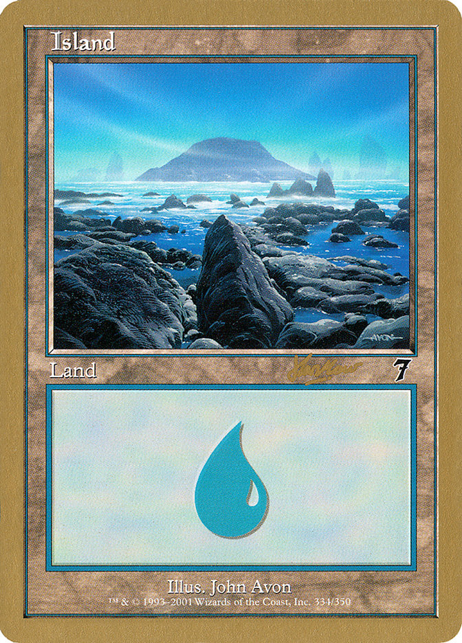 Island (shh334) (Sim Han How) [World Championship Decks 2002] | Card Citadel