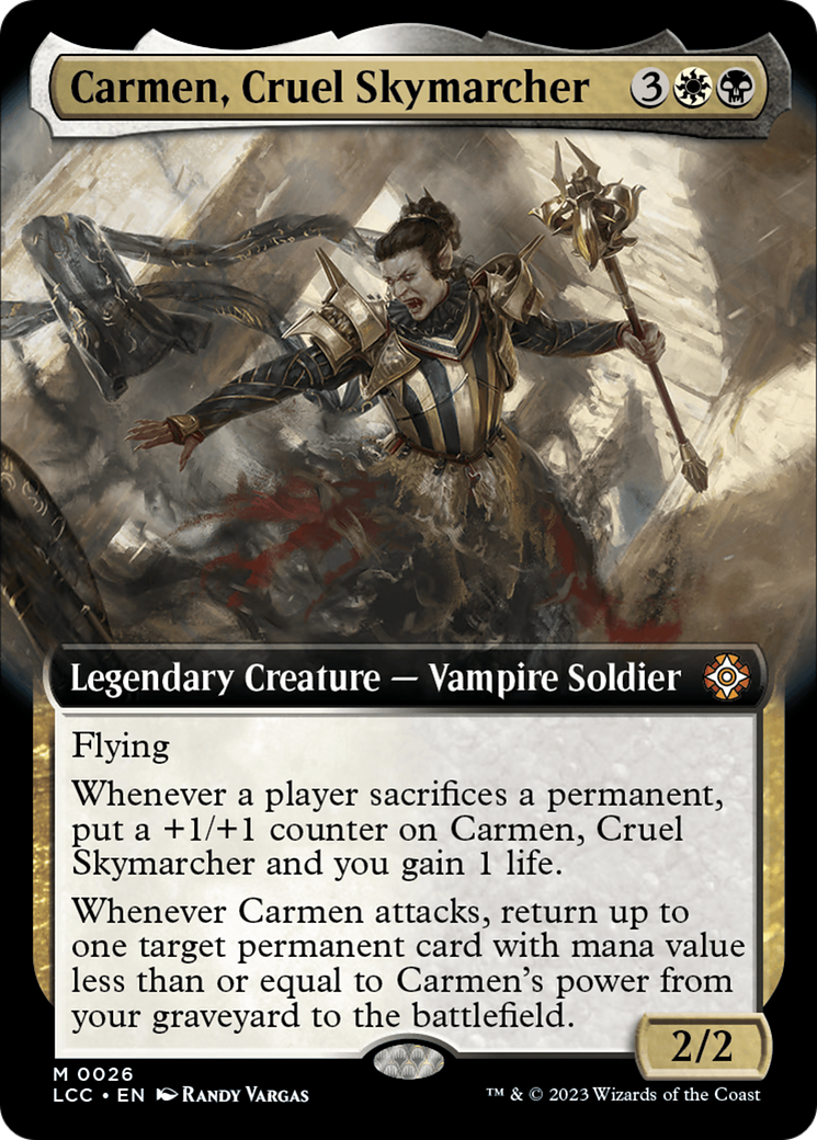 Carmen, Cruel Skymarcher (Extended Art) [The Lost Caverns of Ixalan Commander] | Card Citadel