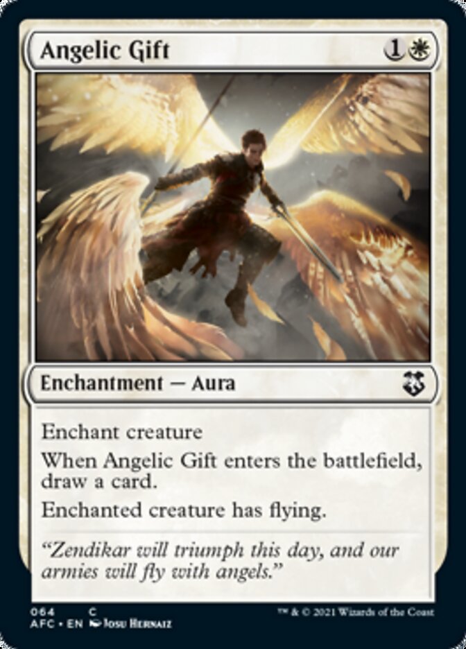 Angelic Gift [Dungeons & Dragons: Adventures in the Forgotten Realms Commander] | Card Citadel
