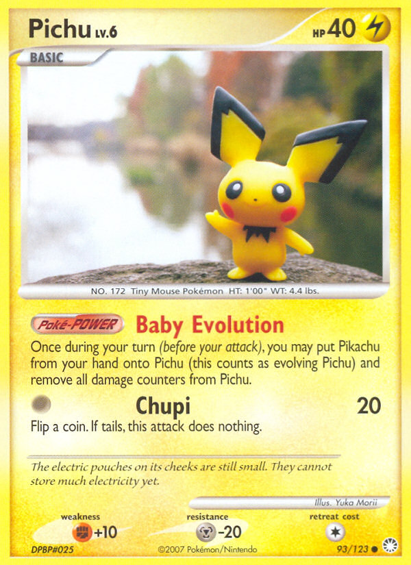 Pichu (93/123) [Diamond & Pearl: Mysterious Treasures] | Card Citadel