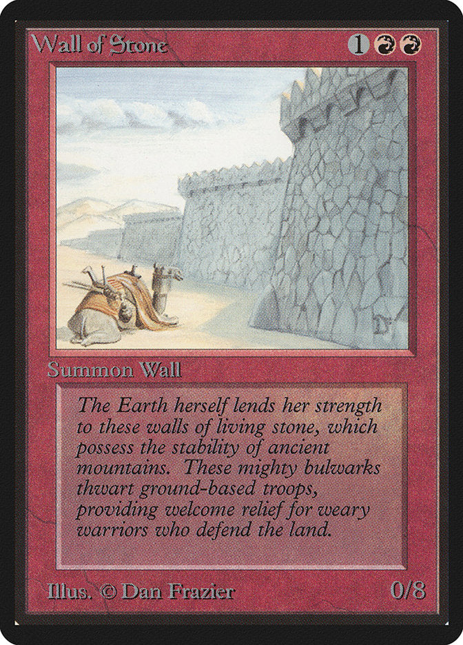 Wall of Stone [Limited Edition Beta] | Card Citadel