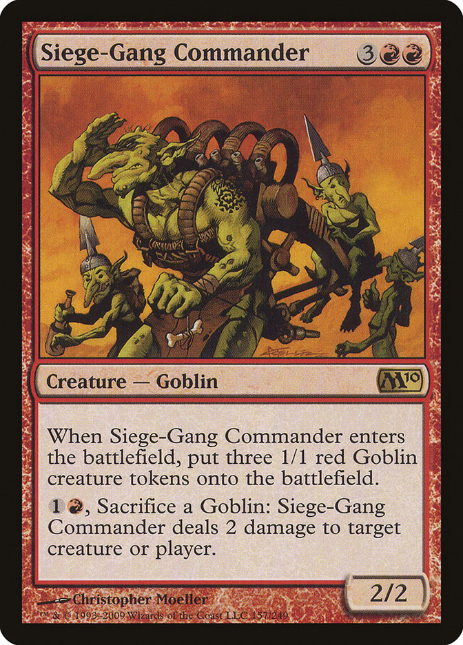 Siege-Gang Commander [Magic 2010] | Card Citadel