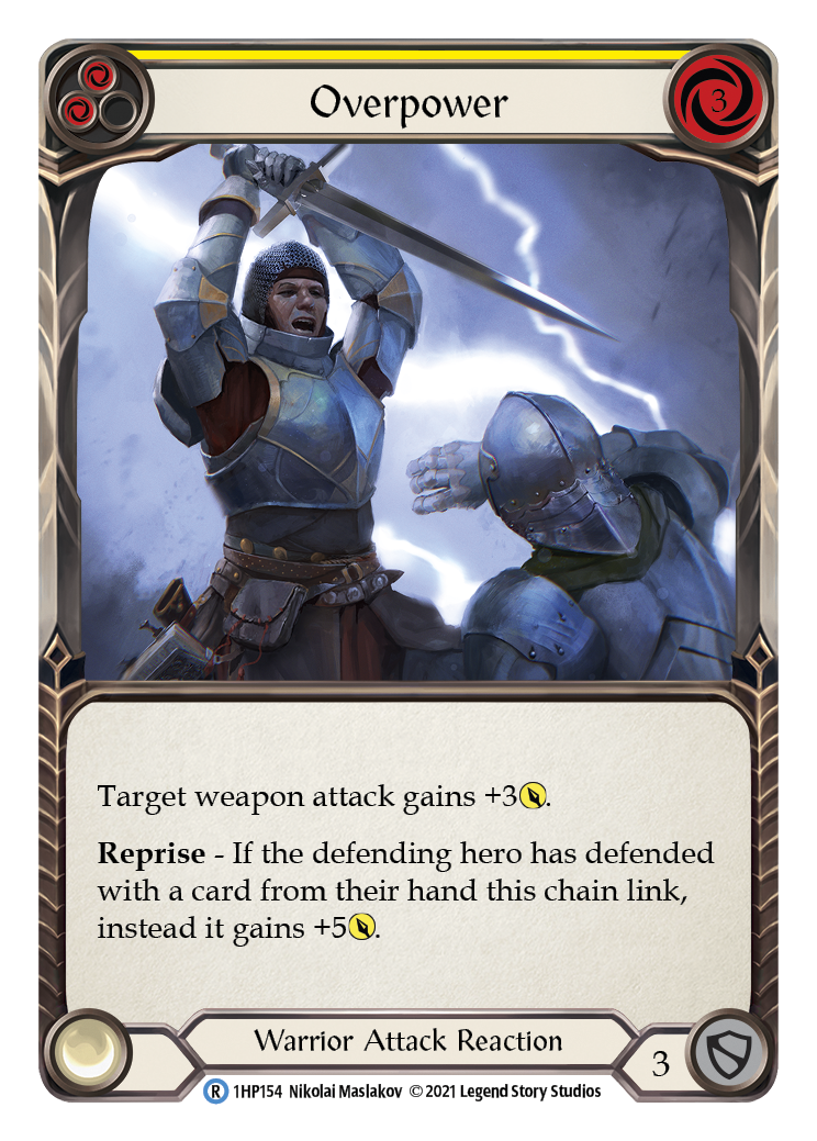 Overpower (Yellow) [1HP154] | Card Citadel