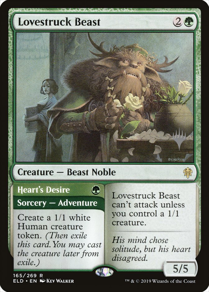 Lovestruck Beast // Heart's Desire (Promo Pack) [Throne of Eldraine Promos] | Card Citadel