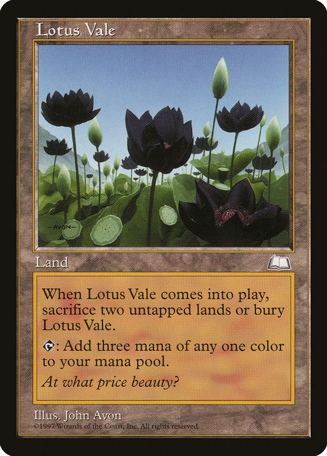 Lotus Vale [Weatherlight] | Card Citadel