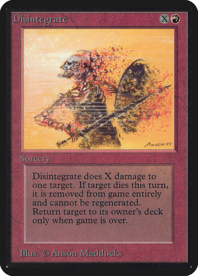 Disintegrate [Limited Edition Alpha] | Card Citadel