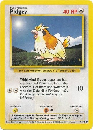 Pidgey (57/102) [Base Set Unlimited] | Card Citadel