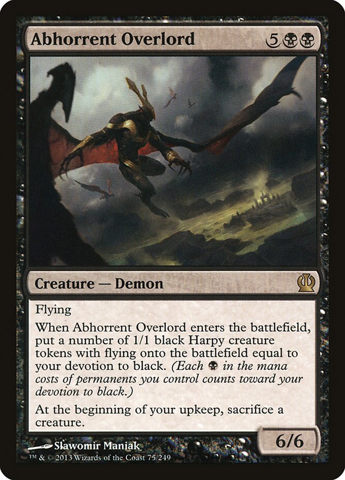 Abhorrent Overlord [Theros] | Card Citadel