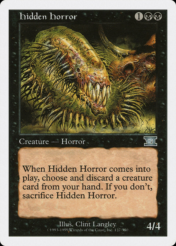 Hidden Horror [Classic Sixth Edition] | Card Citadel