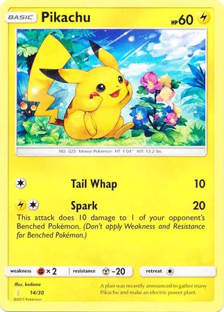 Pikachu (14/30) [Sun & Moon: Trainer Kit - Alolan Raichu] | Card Citadel