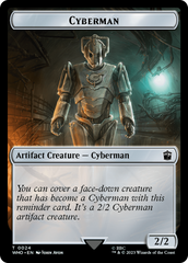 Human Noble // Cyberman Double-Sided Token [Doctor Who Tokens] | Card Citadel