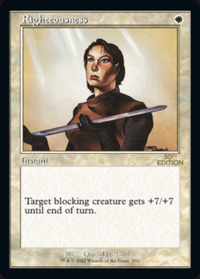 Righteousness (Retro) [30th Anniversary Edition] | Card Citadel