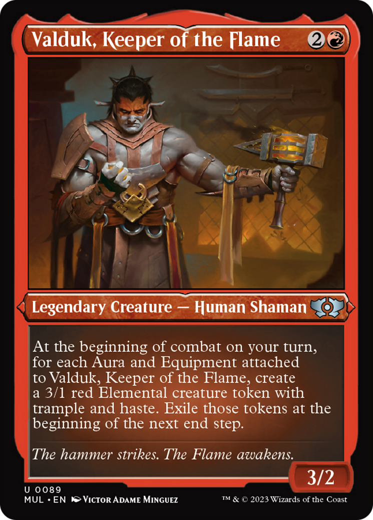 Valduk, Keeper of the Flame (Foil Etched) [Multiverse Legends] | Card Citadel