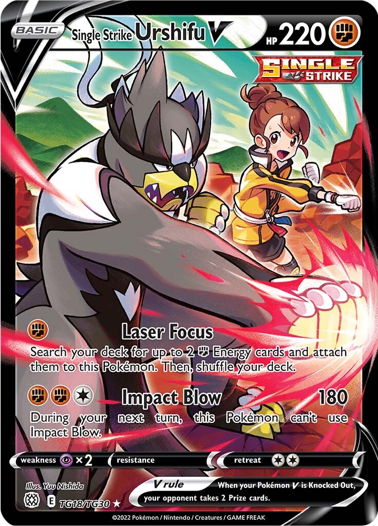 Single Strike Urshifu V (TG18/TG30) [Sword & Shield: Brilliant Stars] | Card Citadel