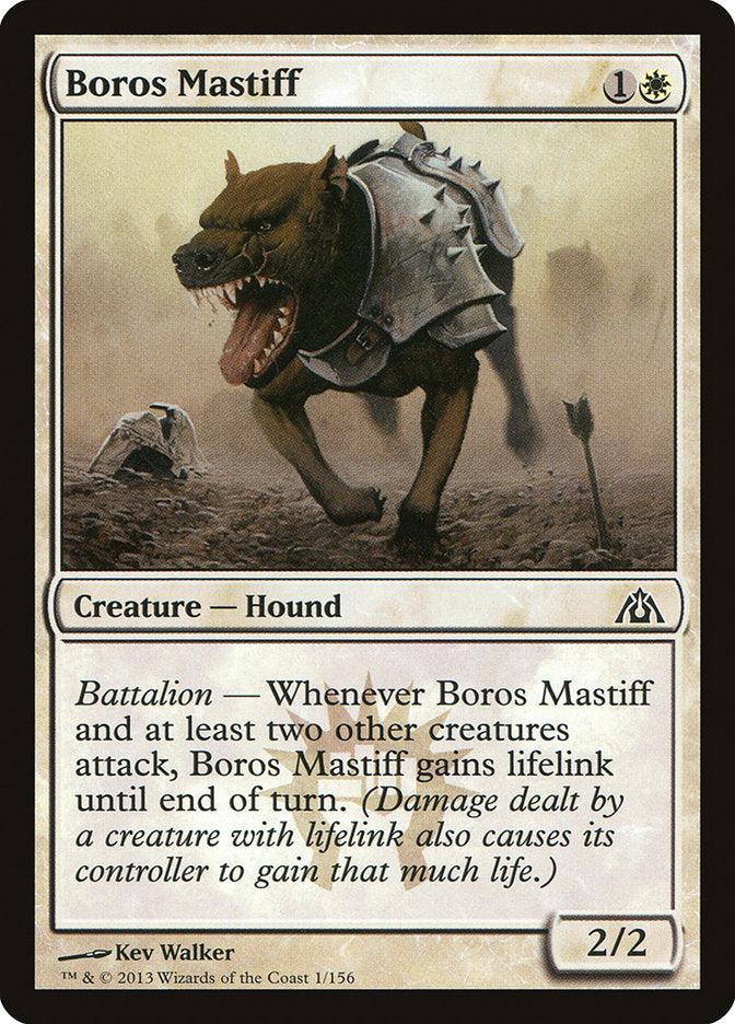 Boros Mastiff [Dragon's Maze] | Card Citadel