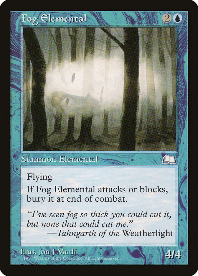 Fog Elemental [Weatherlight] | Card Citadel