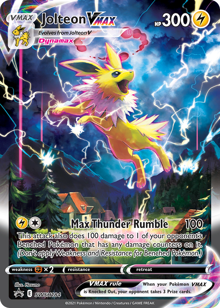 Jolteon VMAX (SWSH184) (Jumbo Card) [Sword & Shield: Black Star Promos] | Card Citadel