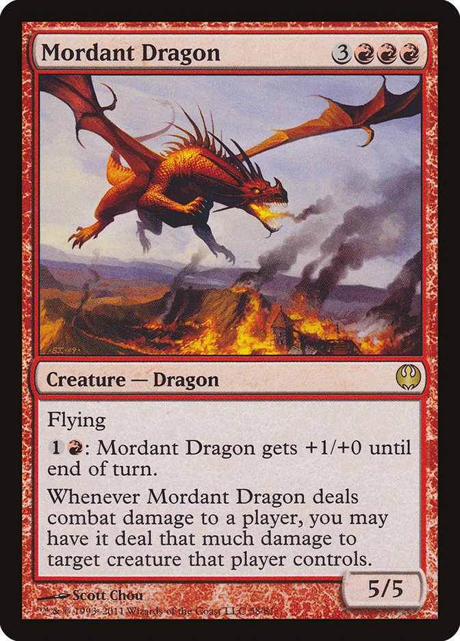 Mordant Dragon [Duel Decks: Knights vs. Dragons] | Card Citadel