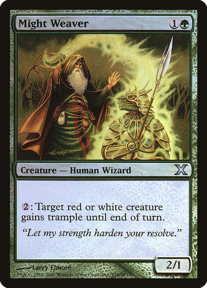 Might Weaver (Premium Foil) [Tenth Edition] | Card Citadel