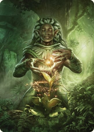 Elvish Mystic Art Card [Commander Masters Art Series] | Card Citadel