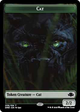 Cat Token (008) [Dominaria Remastered Tokens] | Card Citadel