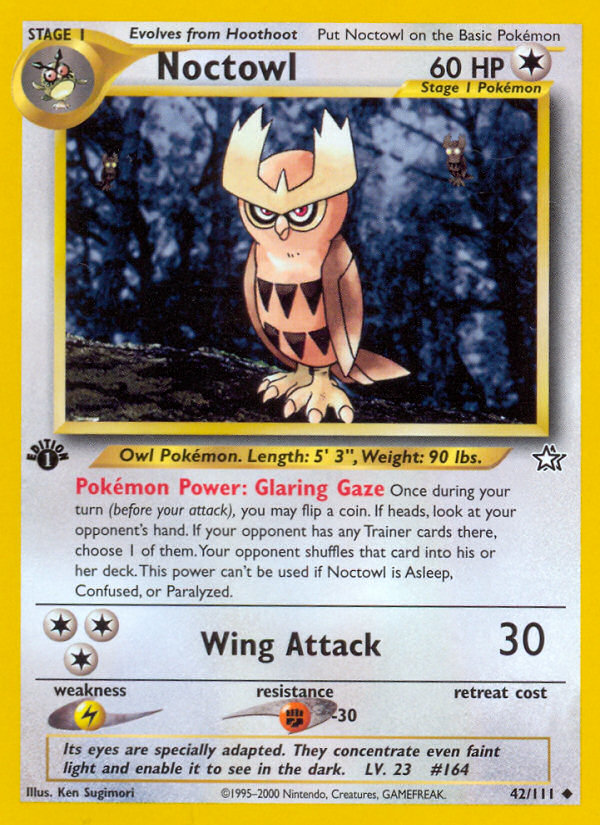 Noctowl (42/111) [Neo Genesis 1st Edition] | Card Citadel