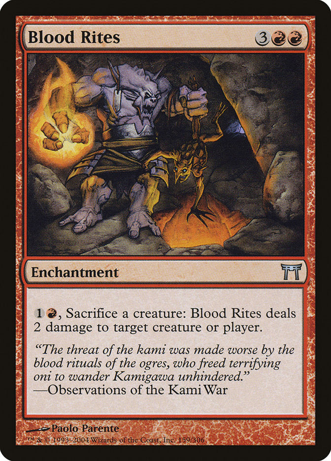 Blood Rites [Champions of Kamigawa] | Card Citadel