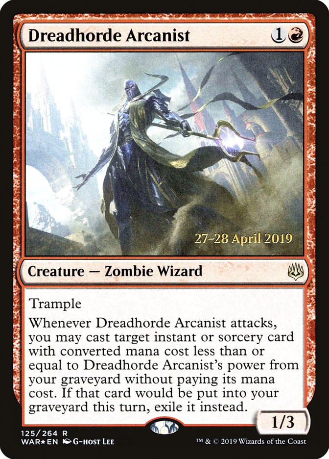 Dreadhorde Arcanist  [War of the Spark Prerelease Promos] | Card Citadel