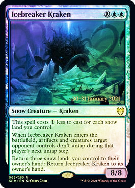 Icebreaker Kraken  [Kaldheim Prerelease Promos] | Card Citadel