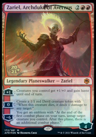 Zariel, Archduke of Avernus [Dungeons & Dragons: Adventures in the Forgotten Realms Prerelease Promos] | Card Citadel