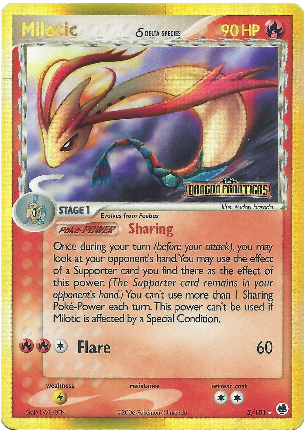 Milotic (5/101) (Delta Species) (Stamped) [EX: Dragon Frontiers] | Card Citadel