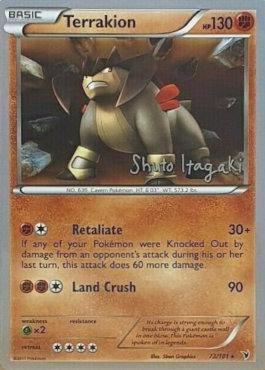 Terrakion (73/101) (Terraki-Mewtwo - Shuto Itagaki) [World Championships 2012] | Card Citadel