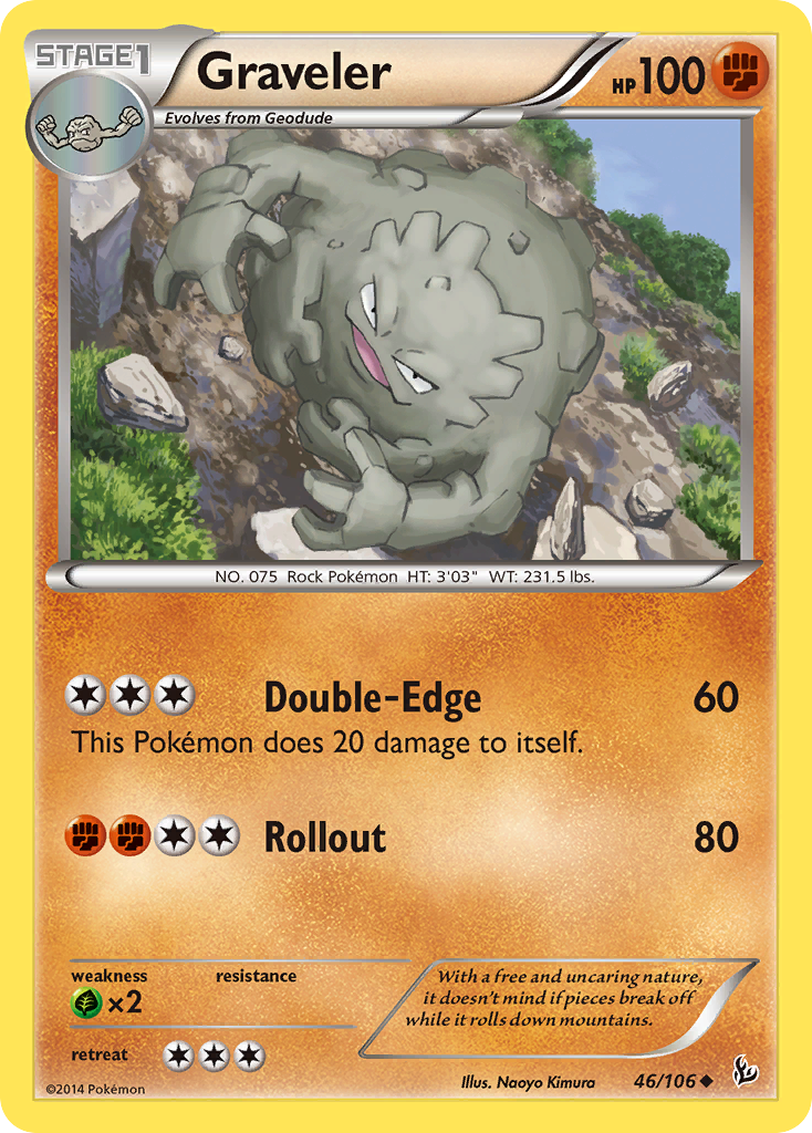 Graveler (46/106) [XY: Flashfire] | Card Citadel