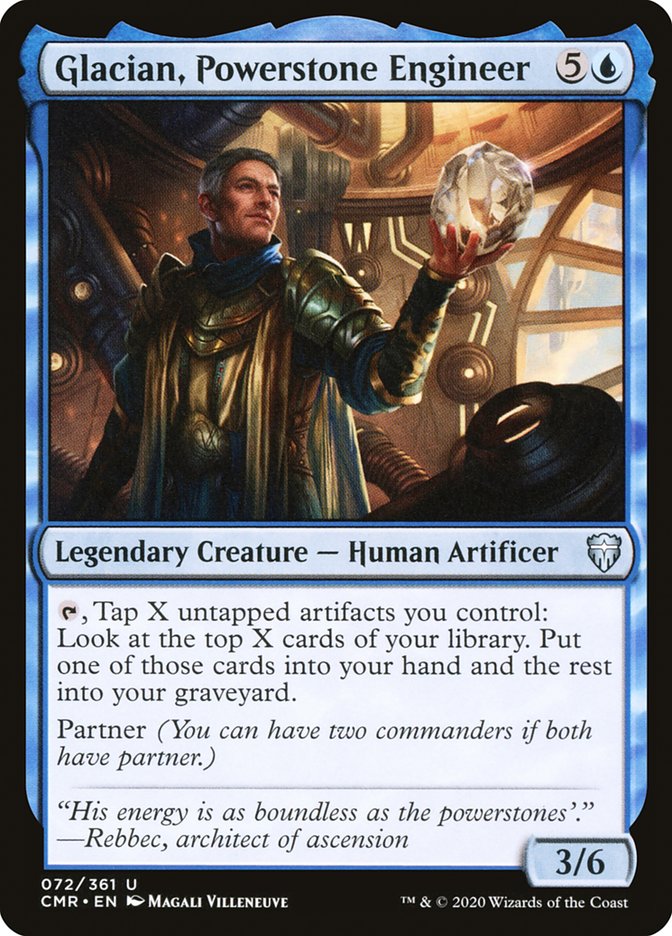 Glacian, Powerstone Engineer [Commander Legends] | Card Citadel