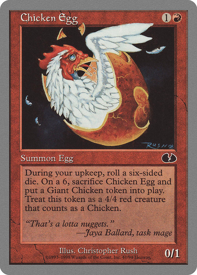 Chicken Egg [Unglued] | Card Citadel
