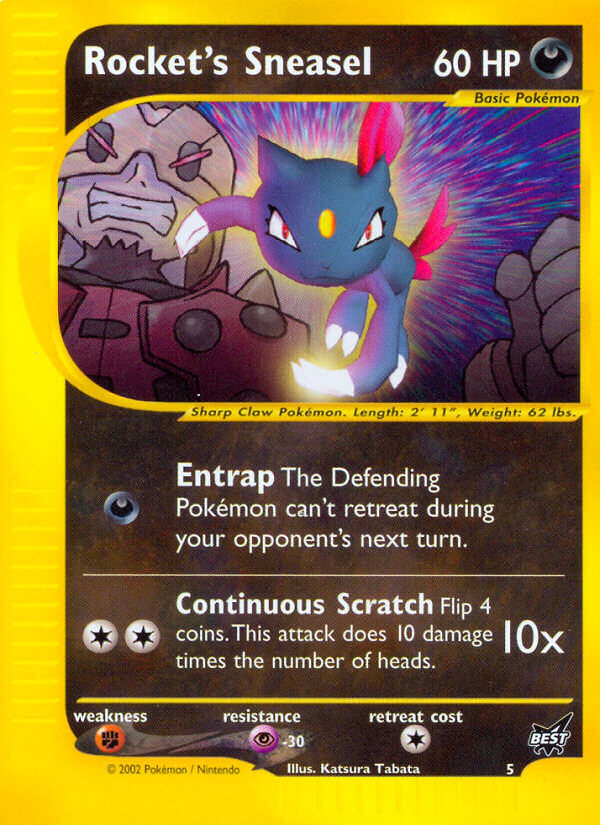 Rocket's Sneasel (5) [Best of Promos] | Card Citadel