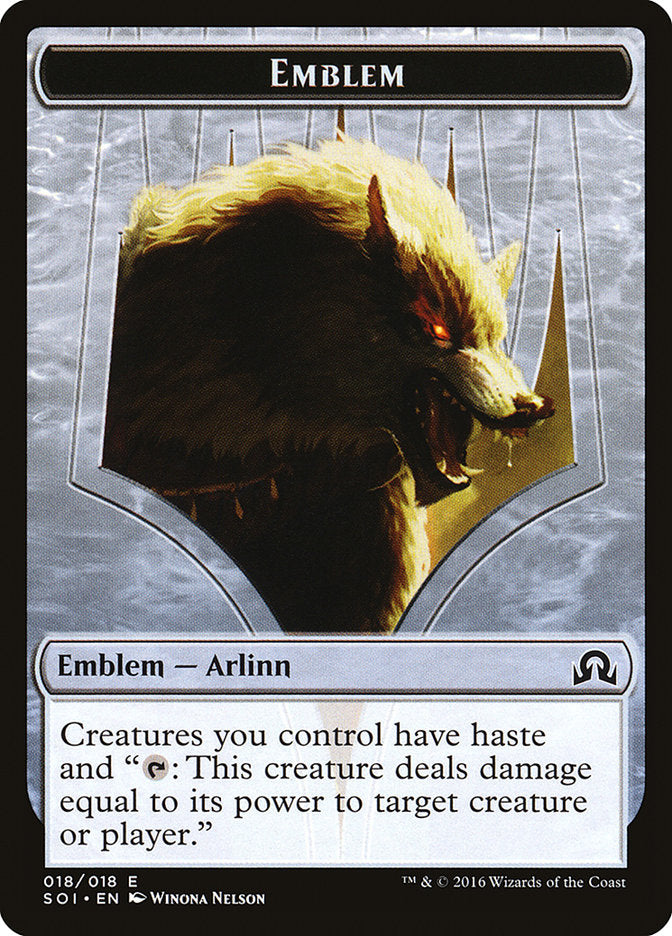 Arlinn Kord Emblem [Shadows over Innistrad Tokens] | Card Citadel