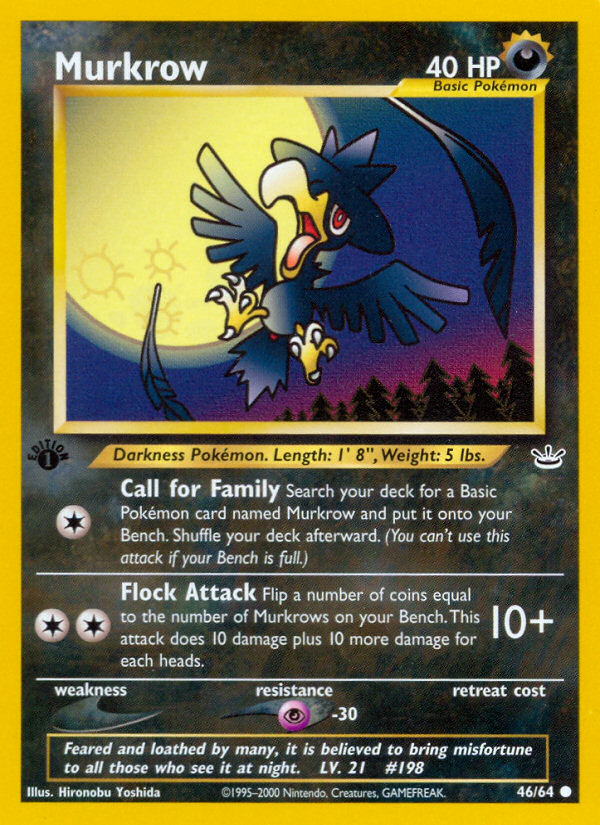 Murkrow (46/64) [Neo Revelation 1st Edition] | Card Citadel