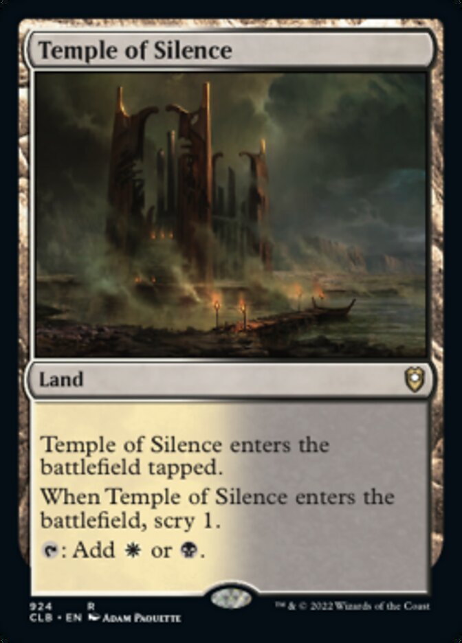 Temple of Silence [Commander Legends: Battle for Baldur's Gate] | Card Citadel