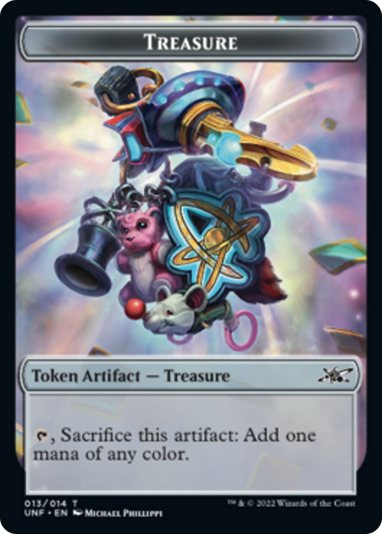 Cat // Treasure (13) Double-sided Token [Unfinity Tokens] | Card Citadel