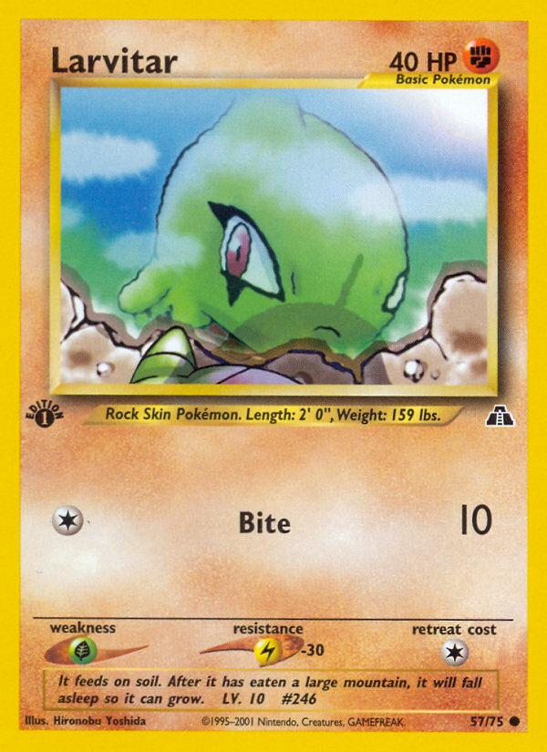 Larvitar (57/75) [Neo Discovery 1st Edition] | Card Citadel