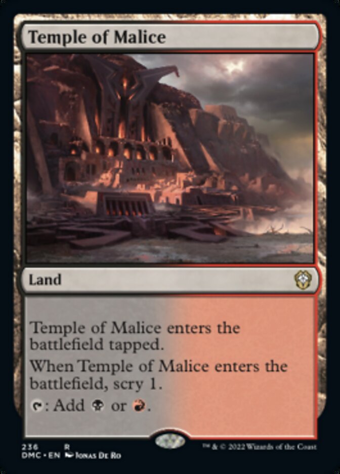 Temple of Malice [Dominaria United Commander] | Card Citadel