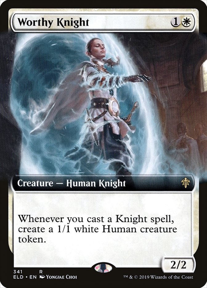 Worthy Knight (Extended Art) [Throne of Eldraine] | Card Citadel