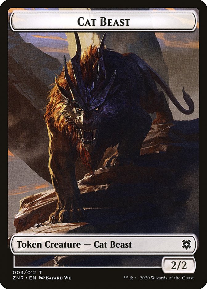 Cat Beast Token [Zendikar Rising] | Card Citadel