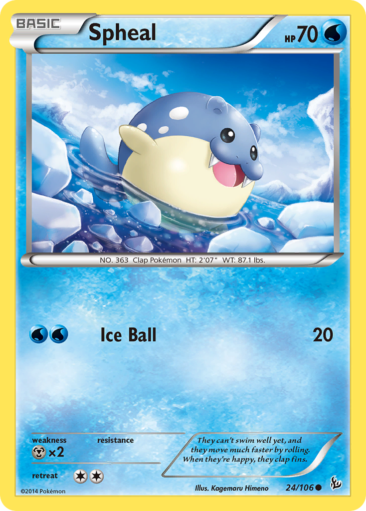 Spheal (24/106) [XY: Flashfire] | Card Citadel