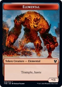 Elemental // Satyr Double-sided Token [Theros Beyond Death Tokens] | Card Citadel