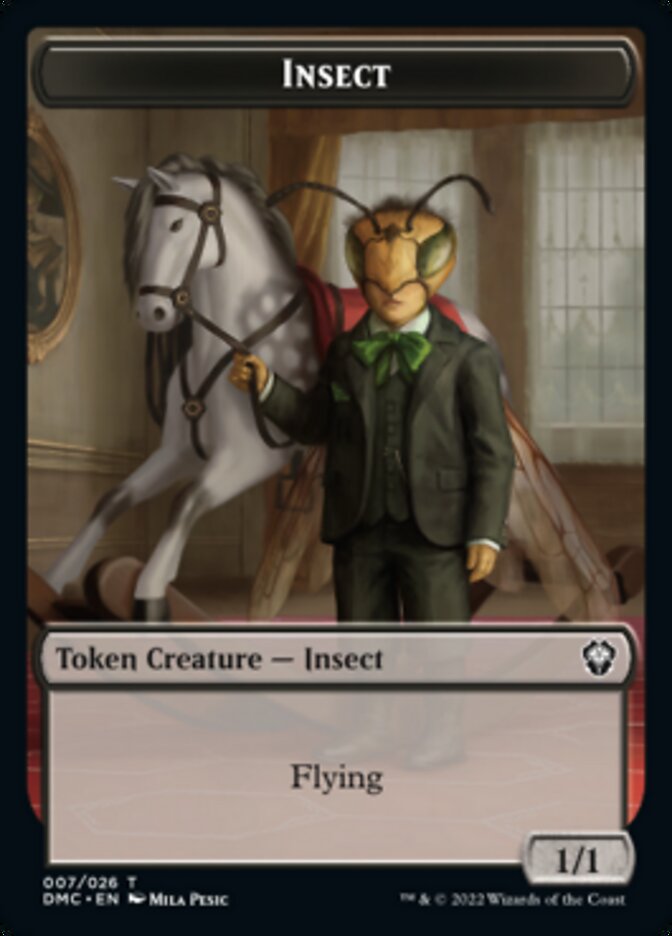 Soldier // Insect Double-sided Token [Dominaria United Tokens] | Card Citadel