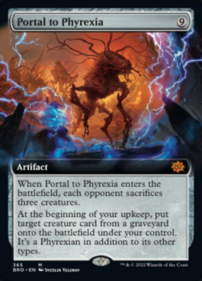 Portal to Phyrexia (Extended Art) [The Brothers' War] | Card Citadel