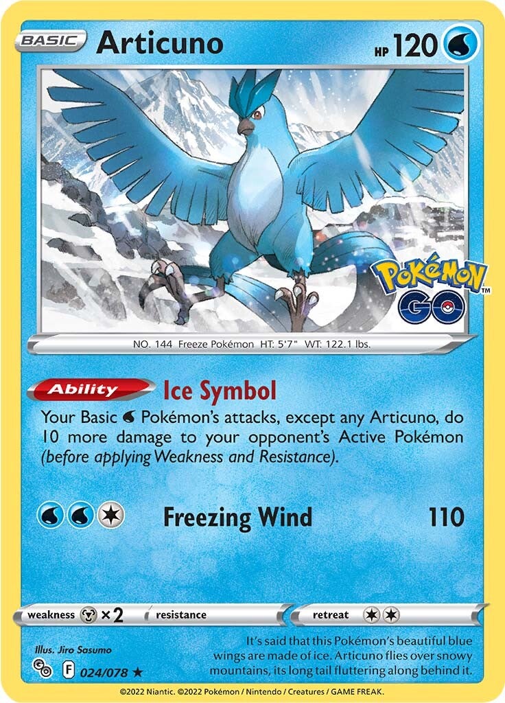 Articuno (024/078) [Pokémon GO] | Card Citadel